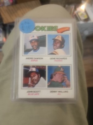 1977 Topps - Rookie Outfielders #473 Andre Dawson, Denny Walling, Gene Richar EX