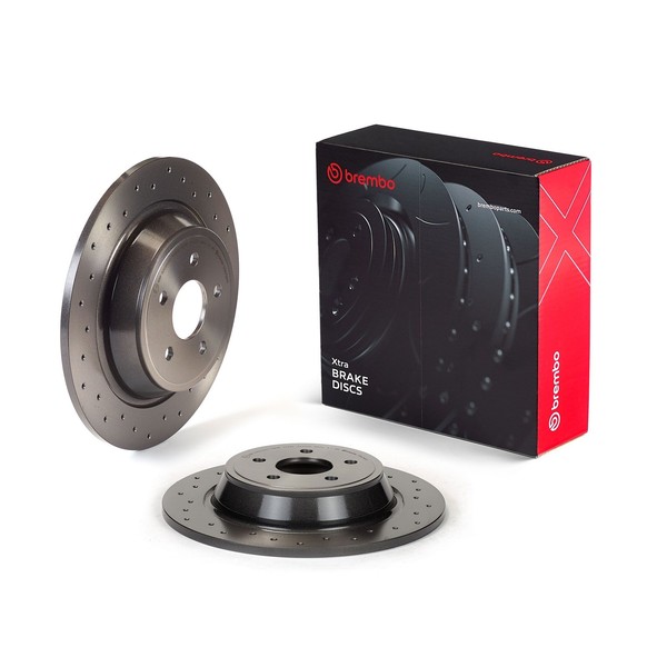 2X Brembo 08.N258.2X Bremsscheibe FüR Ford Ford USA-image