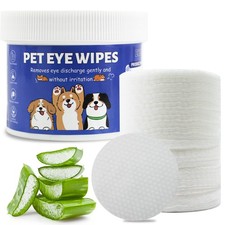 100 PCS Dog Eye Wipes Grooming Pet Tear Stain Remover Aloe Chamomile Clean