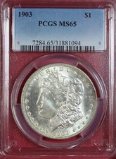 1903-P MORGAN DOLLAR  PCGS MS65