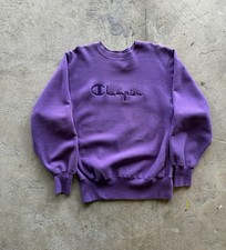 Vintage 90s Champion Reverse Weave Faded Purple Sweatshirt Crewneck Men  s Large