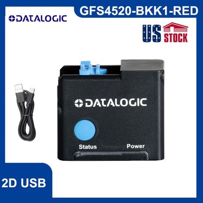 Datalogic Gryphon 4500 Fixed 2D Barcode Scanner Reader USB Kit GFS4520-BKK1-RED
