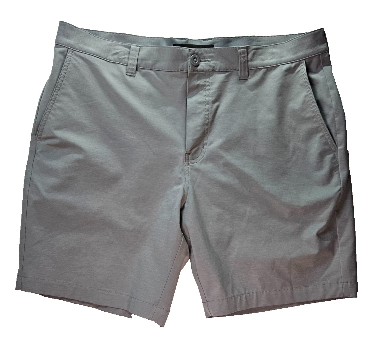 TravisMathew Mens Gray Golf Shorts Size 36 Stretch Performance Flat Front Chino