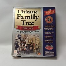 Ultimate Family Tree Deluxe For Windows 3.1  Windows 95/98 - CD ROM - Open Box
