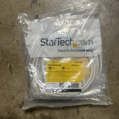 Startech.com Cat6 Patch Cables 3ft length 4 Pk White