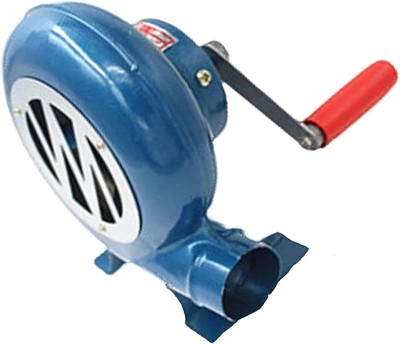 Hand Crank Blacksmith Forge Blower, Manual BBQ Air Blower, Iron Gear Popcorn Fan