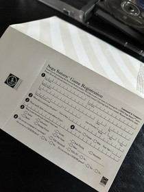 Command & Conquer Sega Saturn 1997 Authentic & Complete Registration Card Tested