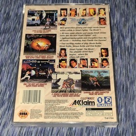 Acclaim Street Fighter: The Movie Sega Saturn CIB NTSC-U Manual Fighting T 1995