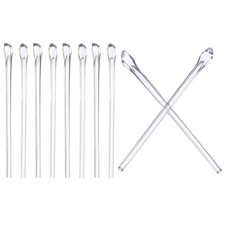 Glasses End Tip Eyeglass Anti Slip Ear Sock Pieces Tube Sleeve Clear 5 Pairs-3