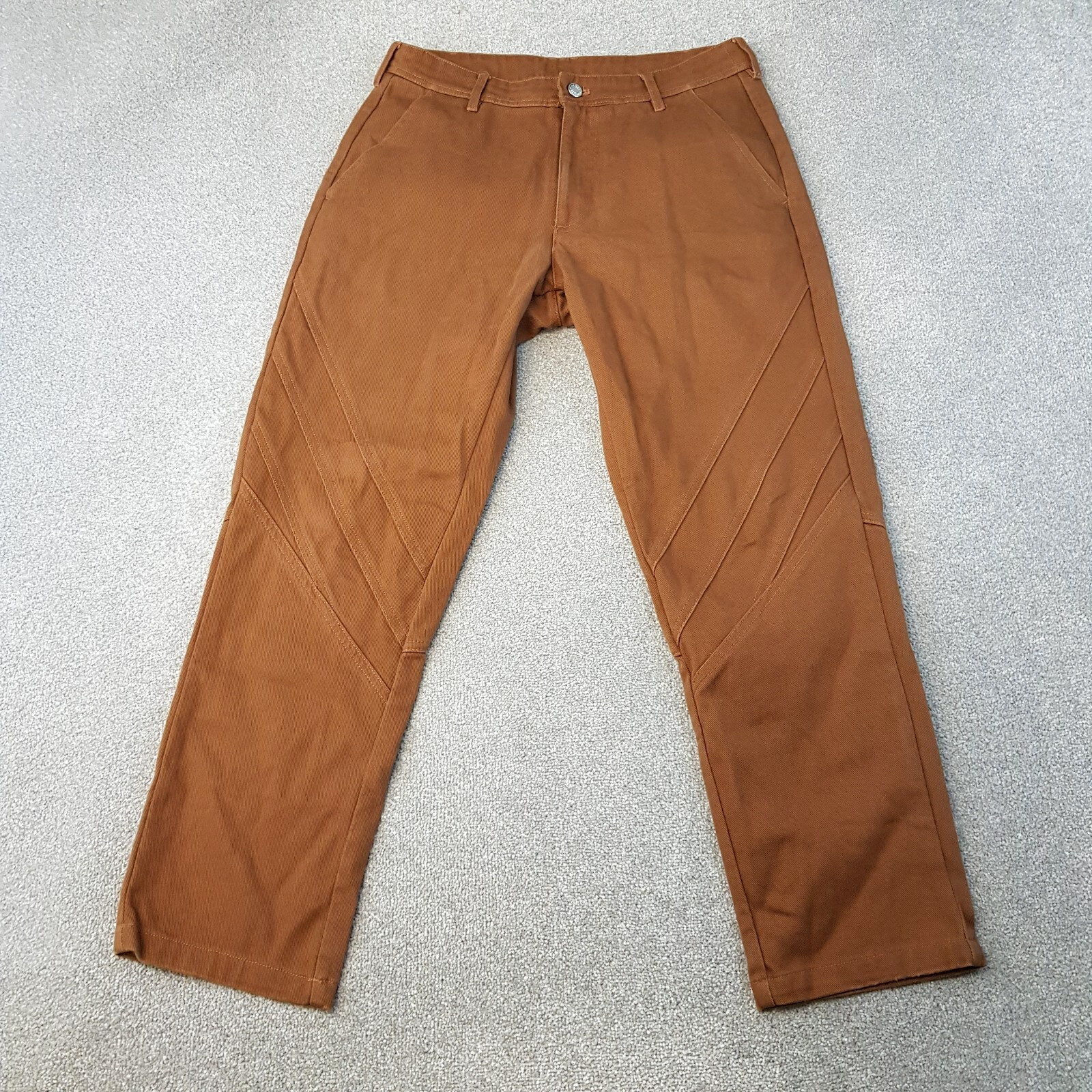 S Jeans Small 30x28 Brown Denim Straight Skater Workwear Pan
