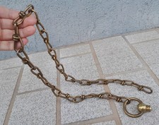 Chaine ancienne pour Lustre Plafonnier en bronze ou laiton longueur 80 cm  N127D