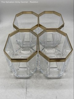 Louis Roederer Clear Crystal Barware Champagne Coolers Ice Buckets Lot Of 4