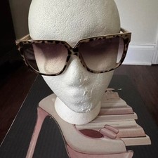 Unbranded Women's Brown and Gold Sunglasses