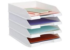 Stockroom Plus Paper Trays Organizer Stacking Trays Document Storage