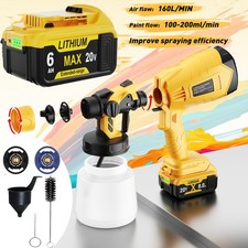 Electric Spray Gun Cordless Fence Wall Paint Sprayer For Dewalt 18V Battery