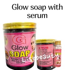 G Glow Soap 7 Days skin whitening  Glow Oil,Spot Fading anti Aging Soap 500g X1