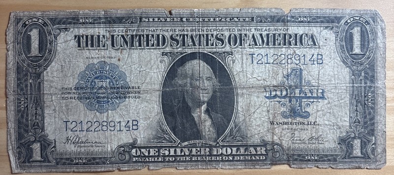 Series of 1923 Large U.S. $1 Silver Certificate