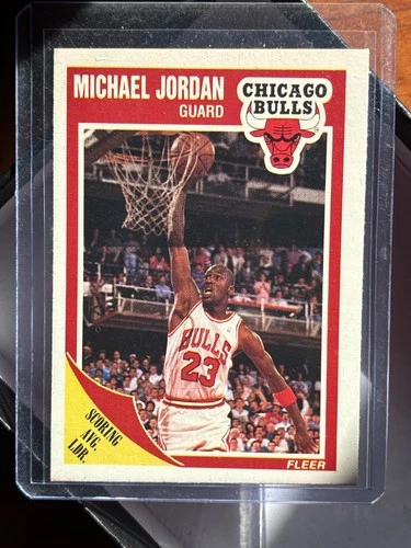 1990 Fleer Michael Jordan Basketball Card #21 Mint Condition In Hard Case #1
