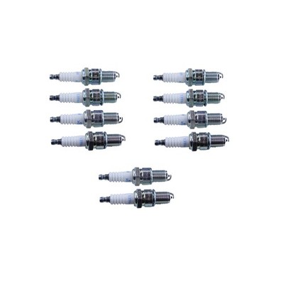 Spark plug set NGK 10x BPR6ES suppressed 19 mm Ø 14 mm 4008 4852 7678 7822 94811