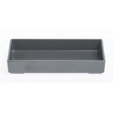HUBERT Grey Melamine Tray - 6 3/4"L x 3 1/4"W x 1 1/8"H