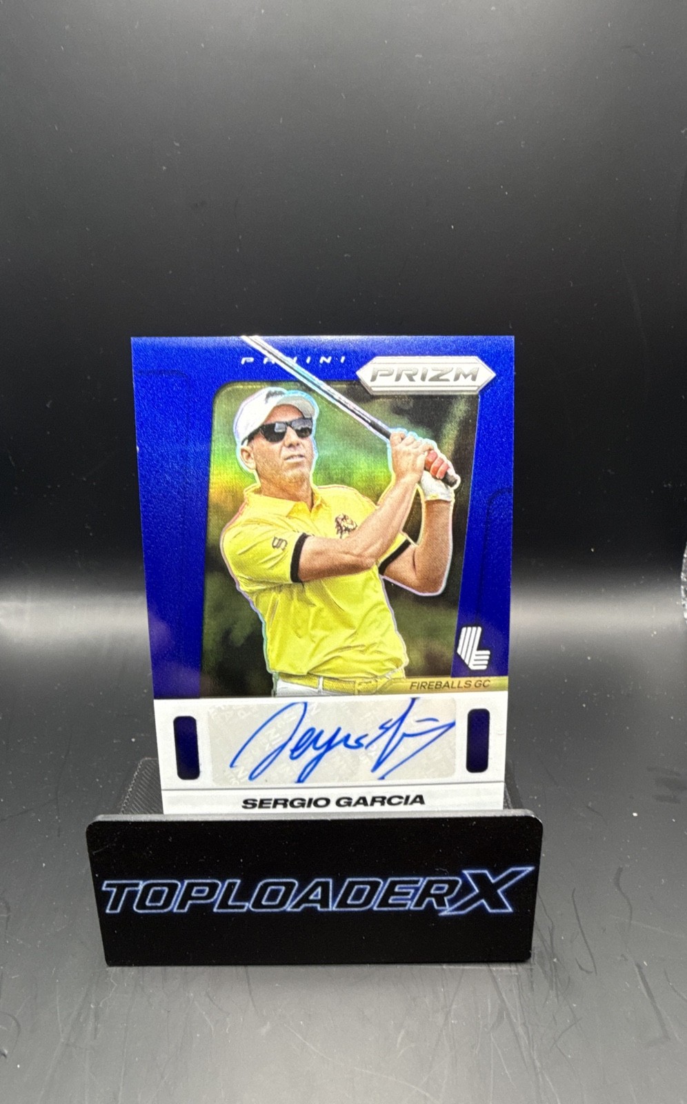 2025 Panini Prizm Liv Golf - Throwback Signatures Sergio Garcia #TS-SG Blue /99