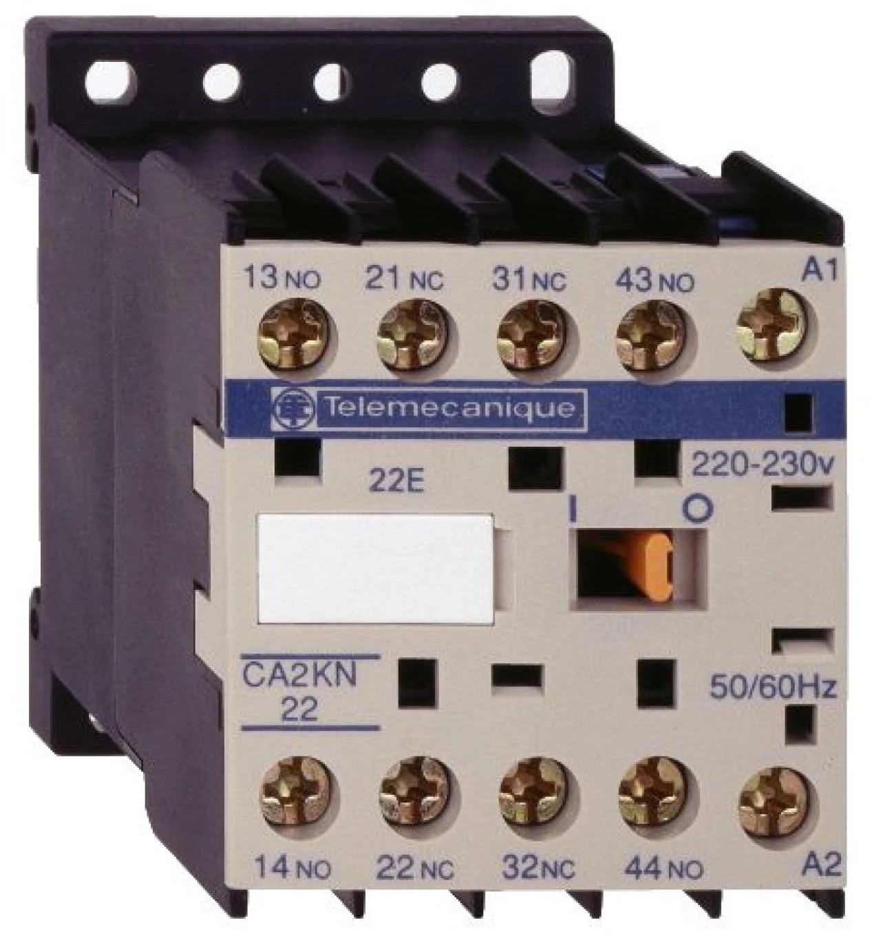 Auxiliary Contactors 2 NO+2 NC, TeSys Control Coil CA2KN22E7