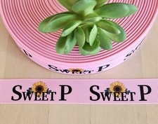 7/8" 1 YD Sweet Pea Grosgrain Ribbon Sweet P Sunflower