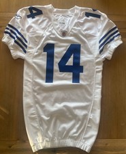 Indianapolis Colts 2010 Samuel Giguere #14 Game Worn Issued Throwback Jersey NFL