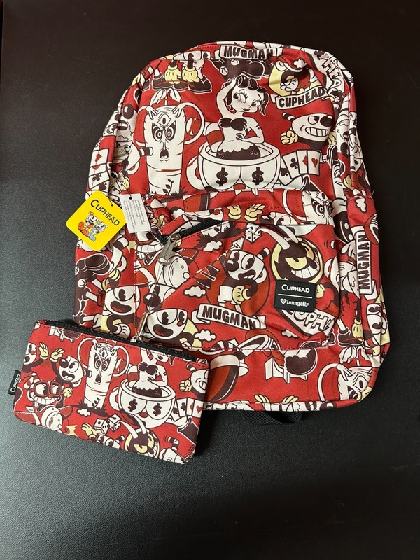 Cuphead Loungefly Backpack 2018 Summer Convention NEW with Tags 