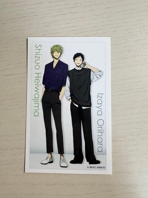Durarara!! Shizuo Heiwajima Izaya Orihara Fotokarte