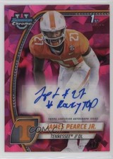 2024 Bowman U Chrome Sapphire Edition Padparadscha 1/1 James Pearce Jr Auto 1fl4