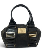 Borsa a tracolla VERSACE vintage Medusa in pelle nera borsa di design Italia