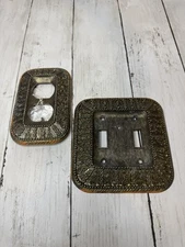 1968 Tack And Hardware Double Light Switch Cover And Light Switch 50TT 50D