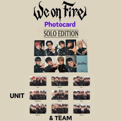 &TEAM We on Fire 3rd EP SOLO edition UNIT photo card andteam Official Photocard