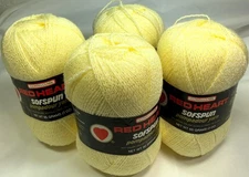 Coats & Clark Red Heart Sofspun Pompadour Baby Yellow  Yarn, Discontinued