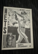 1984 Topps - Darryl Strawberry #182 Nestlé Black & White 