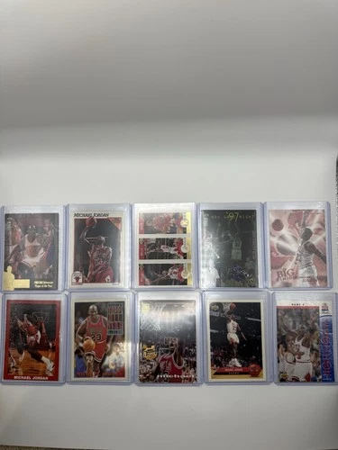 Michael Jordan 10 Card Lot 🔥 90s Inserts + Base Bulls HOF GOAT Collection