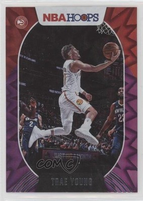 2020-21 Panini NBA Hoops Purple Explosion Trae Young #46 6o3