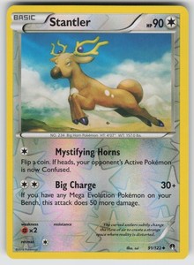 Stantler 91/122 XY - BREAKpoint Reverse Holo Uncommon