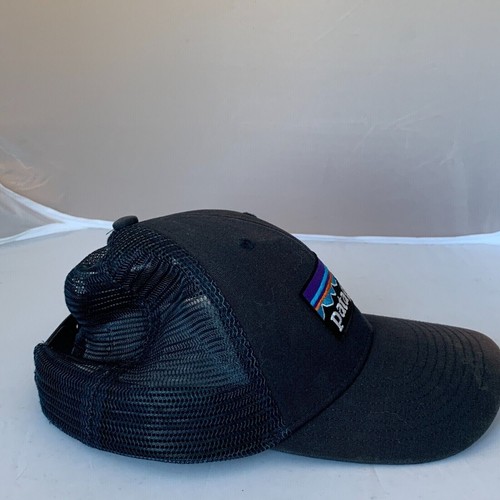 Patagonia Hat Cap Snap Back Blue Mesh Back Logo Outdoor Casual Hiking Adult OSFA - Picture 3 of 12