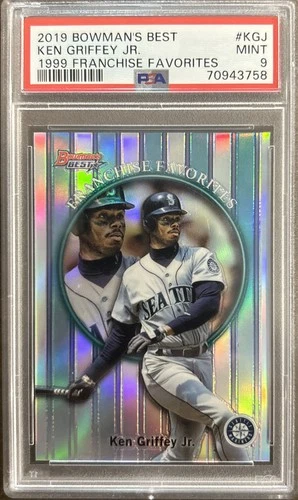 2019 Bowman's Best - 1999 Franchise Favorites Ken Griffey Jr PSA 9