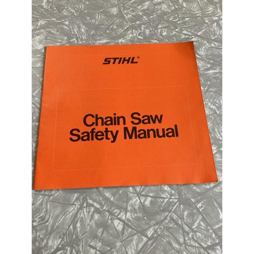 Manuale sicurezza motosega Stihl originale anni 80 Germania Ovest - Foto 1 di 4