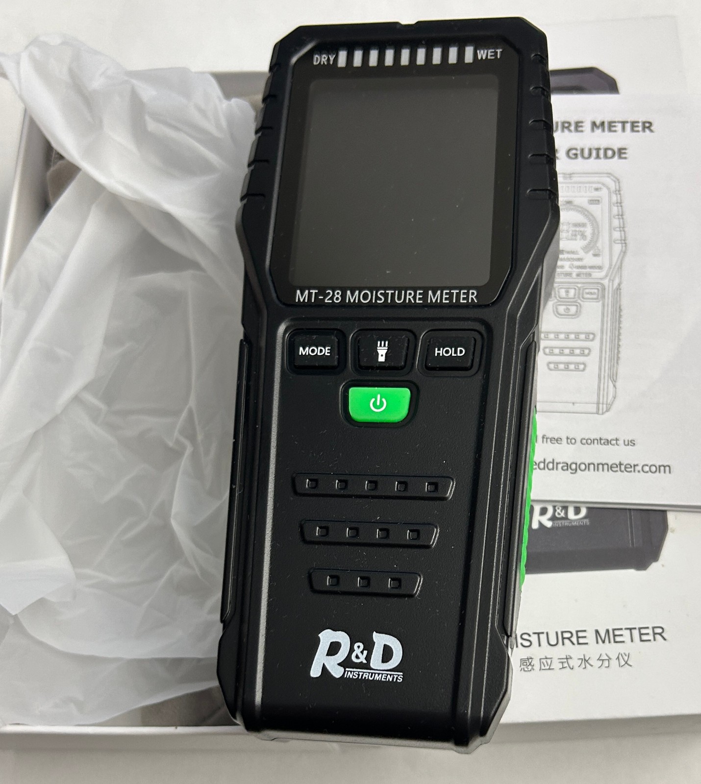 R&D Pinless Moisture Meter for Walls,Wood Moisture Water for Lumber Floor ~ NEW