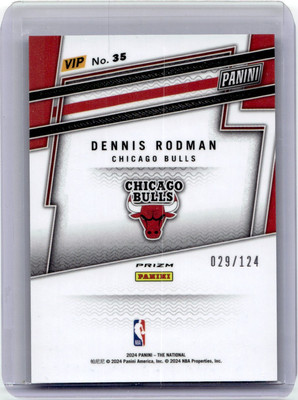 2024-25 Panini The National Cracked Blue Ice Dennis Rodman /124