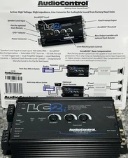 AUDIOCONTROL LC2I 2 CHANNEL LINE-OUTPUT HI-LOW CONVERTER SUBWOOFER CAR CONTROL