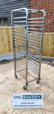 Bakery Rack Trolley 20 runner 40cm x 60cm Trays Stainless Steel with tray lock