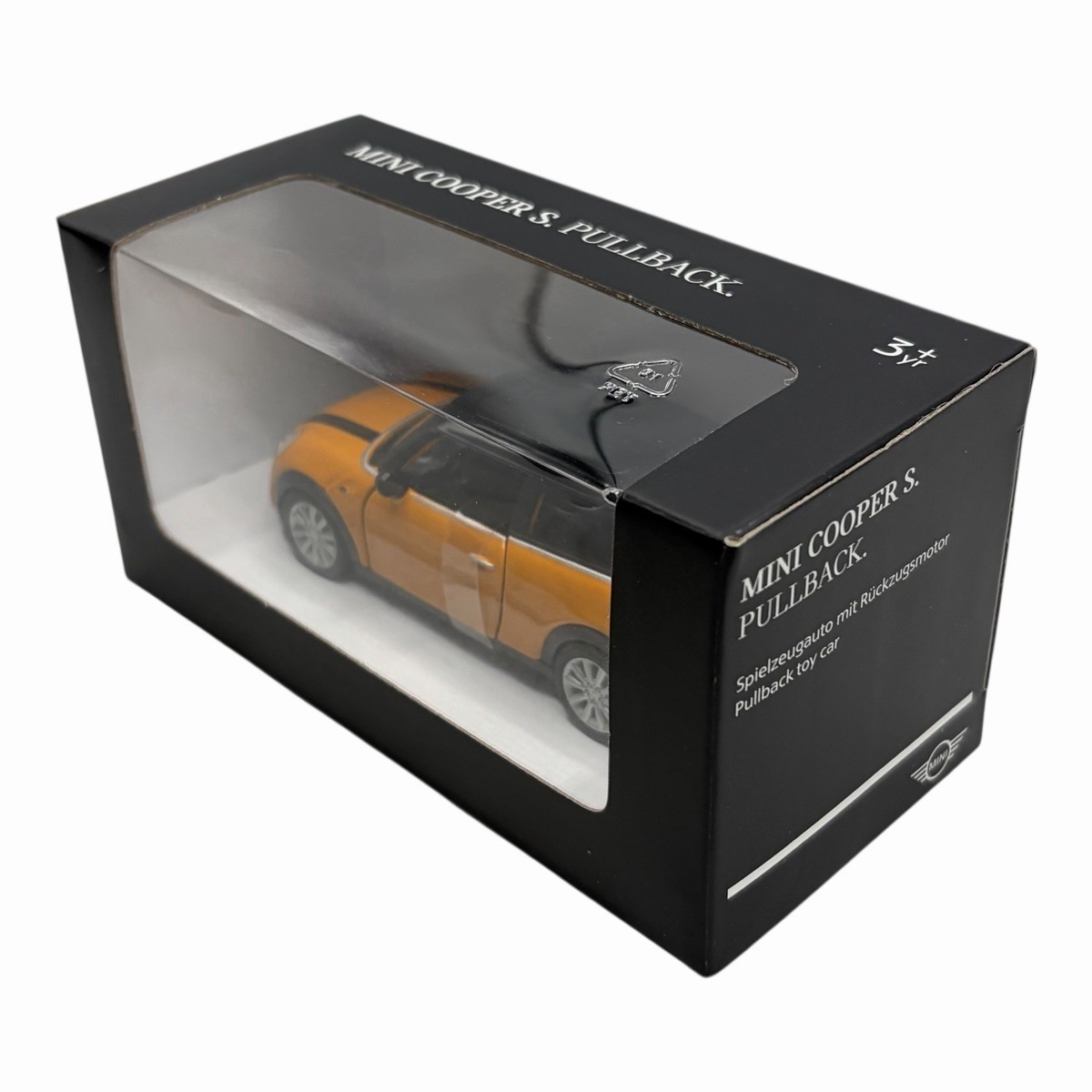 F56 MINI Cooper S Pull Back Toy Diecast Car Volcanic Orange with