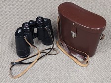 CARL ZEISS JENA DDR JENOPTEM 10x50W BINOCULARS & ORIGINAL CASE VINTAGE