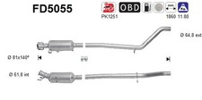 PARTIKELFILTER FÜR MERCEDES-BENZ A-KLASSE (W176) - AS FD5055