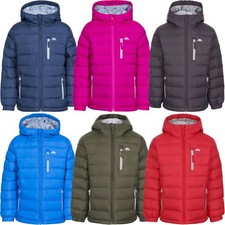 Trespass Kids Aksel Outdoor Warm Winter Hooded Padded Isulated Jacket Coat